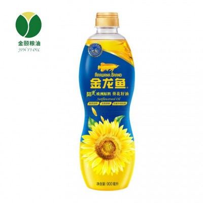 金龙鱼阳光葵花籽油 小瓶食用油葵花油植物油压榨900ml 批发