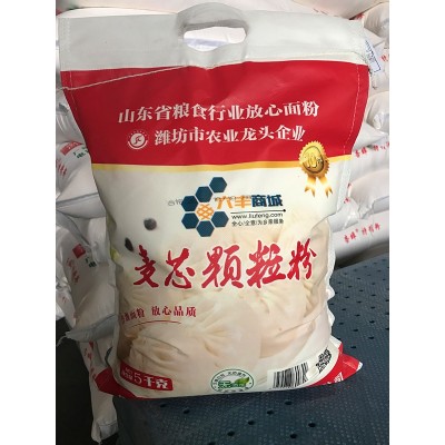 鲁潍小麦面粉厂家 麦粉家用面粉25kg 鲜面王 水饺粉 雪花粉