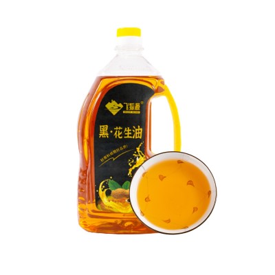 飞狐源黑花生油1.8L炒菜烘焙煎炸黑色营养厂家直发